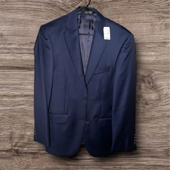 Jos. A. Bank Signature Collection Mens Navy 100% Wool Blazer 36 RG - Picture 1 of 4